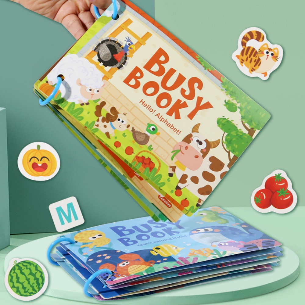 Board Game English For Kids - Libro ocupado pegatina libro silencioso para