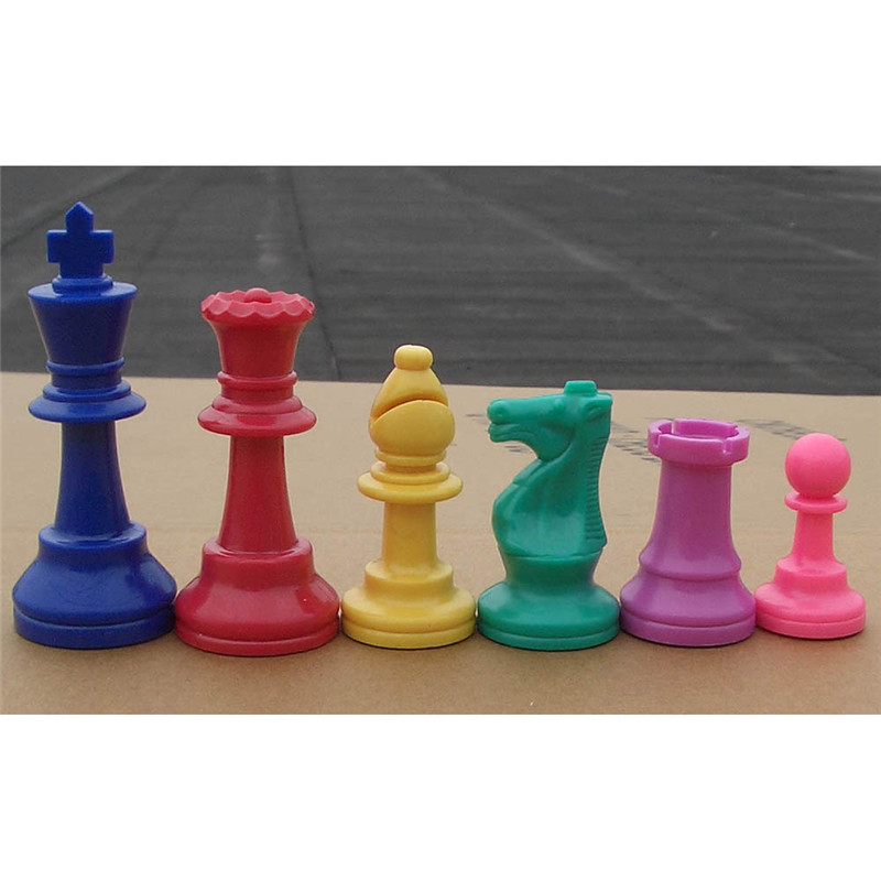 Board Game Queen - Piezas de ajedrez de plástico coloridas,